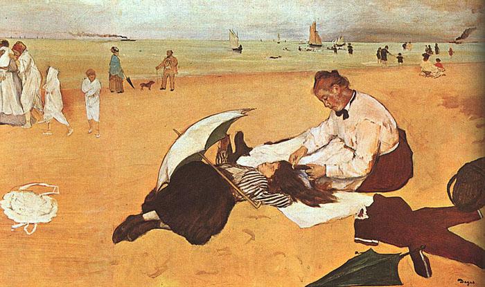 Edgar Degas At the Beach_z Spain oil painting art